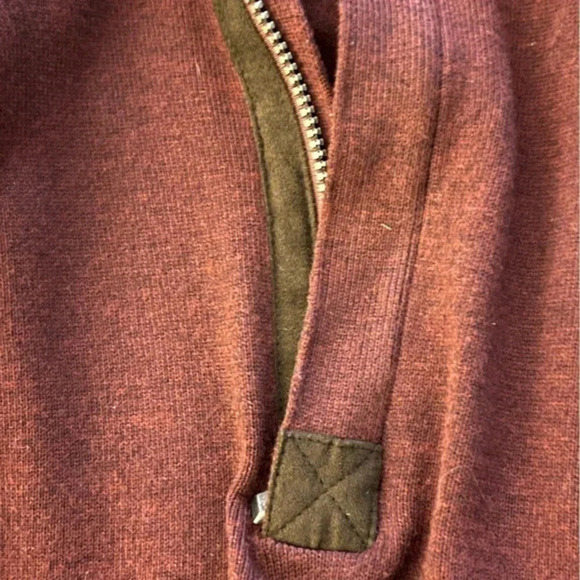 Tricots St Raphael 1/4 zip Men’s Sweater Burgundy Size L - Picture 6 of 8